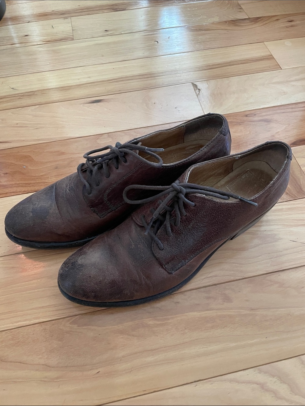 Frye Brown Leather Oxfords